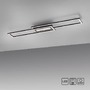 Hranatá - LD 14696-18 ASMIN LED stropní svítidlo 95x17,5cm, černá, ploché, paměťová funkce, jednoduchý panel 3000K - LEUCHTEN DIREKT / JUST LIGHT - foto 8