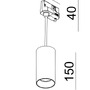 Svítidla - IMPR 707252 Deko-Light 3-fázové závěsné svítidlo Can 150, 1x max. 7,5 W, GU10, černá - foto 8