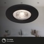 Kruhová - BRI 7047035 3ks sada LED vestavné svítidlo, pr. 9 cm, stmívatelné, 5 W, černá (starý kód: BRI 7047-035) - BRILONER - foto 8