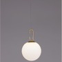 Koule - NV 9695224 Závěsné svítidlo HOOK saténový zlatý kov a opálové bílé sklo LED 10.6W 230V 3000K IP20 - NOVA LUCE - foto 8