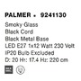 Koule - NV 9241130 Závěsné svítidlo PALMER kouřové sklo černý kabel černá kovová základna E27 1x12W 230V IP20 bez žárovky - NOVA LUCE - foto 8