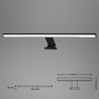 BRI 2104-115 LED svítidlo k zrcadlu 60 cm 8W 780lm černá - BRILONER - foto 8