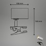 Stolní lampy s klipem - BRI 2766014 BRILONER Klem lampička na stůl, nastavitelná, s klipsem, matný chrom 2766014 - foto 8