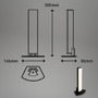 Na stůl - BRILO 7474015 LED nabíjecí stolní lampa, 30 cm, paměť, 7W, 700lm černá - BRILO - foto 8