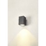 Nástěnná - LA 1003437 ENOLA SQUARE L single Outdoor, nástěnné LED svítidlo, antracitové, CCT 3000/4000K - BIG WHITE (SLV) - foto 8