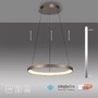Kruhová - PN 2851-36 HOOP LED závěsné svítidlo hnědé nastavitelná výška paměťová funkce SimplyDim 3000K - PAUL NEUHAUS - foto 8