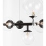 Podélná - NV 9009250 Závěsné svítidlo ODILLIA matný černý kov a sklo G9 7x6W 230V IP20 bez žárovky - NOVA LUCE - foto 8