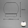 Na stůl - BRILO 7439-015 LED bateriové stolní svítidlo, pr.16 cm, LED modul, 3W, 350 lm, černá - BRILO - foto 8