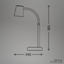 Stolní lampy pracovní - BRILO 7476011 Skriva stolní lampička – nastavitelná, vypínač, GU10 patice, max. 9W, béžová - BRILO - foto 8