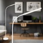 Stojací lampy - BRILO 1660016 Mura stojanová lampa - 6W, 600lm, LED, stmívatelné, dotykový vypínač, nastavitelné, bílé - BRILO - foto 8