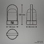Stolní lampy dekorační - BRILO 7544014 Asa stolní lampička - 1W, 50lm, bezdrátová, LED, stmívatelné, teplá bílá, matný chrom - BRILO - foto 8
