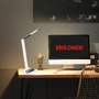 Stolní lampy pracovní - BRILO 7543016 Cuma LED lampa na psací stůl, bezdrátové nabíjení telefonu, stmívatelná, bílá - BRILO - foto 8