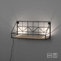 Dekorativní - LD 15277-18 BOARD LED nástěnné svítidlo, police 46x16x20cm, černá, tělo ze dřeva, teplá bílá, vypínač 3000K - LEUCHTEN DIREKT / JUST LIGHT - foto 8
