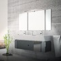 Přisazená - BRI 2194018 Dun svítidlo k zrcadlu - 10W, 1000lm, LED, 2 způsoby montáže, 50 cm, teplá bílá, chrom - BRILONER - foto 8