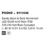 Bodová - NV 9111436 Bodové svítidlo POGNO černá a zlatý hliník GU10 4x10W IP20 220-240V bez žárovky - NOVA LUCE - foto 8