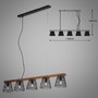 Hranatá - BRI 4077055 Závěsné svítidlo, 110 cm, max. 25 W, černá (starý kód: BRI 4077-055) - BRILONER - foto 8