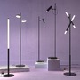 Stojací lampy - M Z010FL-L8B3K Stojací lampa Estudo 3000K 700lm černý kov LED teplá bílá - MAYTONI - foto 8