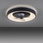 Kruhová - LD 14644-18 LED stropní svítidlo s ventilátorem černé, časovač, stmívatelné paměťová funkce, 2700-5000K - JUST LIGHT - foto 8