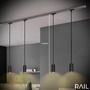 Lištové Briloner 230V - BRILO 8008016 LED závěsné svítidlo 4,5W lištový systém 230V  stmívatelné, teplá bílá, 130 cm, bílé - BRILO - foto 8