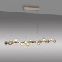 Dekorativní - PN 2558-97 LED závěsné svítidlo PURE, bronzová, elektricky nastavitelná výška, ovladač, stmívatelné 2200-5000K - PAUL NEUHAUS - foto 8