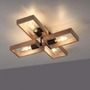 Hranatá - LD 15656-18 FRANKY LED stropní svítidlo, černá, dřevěný rám, kov, 4 ramenné - LEUCHTEN DIREKT / JUST LIGHT - foto 8
