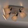 Bodová - LD 11903-29 RIALA LED stropní svítidlo 4 ramenné, hranaté, taube, otočné, látkové stínidlo - LEUCHTEN DIREKT / JUST LIGHT - foto 8
