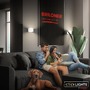 Nepřímé osvětlení - BRI 3879016 Borra nástěnné svítidlo - 1,5W, 100lm, bezdrátové, LED, s pohybovým čidlem, bílé - BRILONER - foto 8
