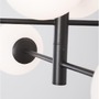 Dekorativní - NV 9100361 Závěsné svítidlo IMPERO bílé matné sklo černý kov E14 6x5W IP20 bez žárovky - NOVA LUCE - foto 8