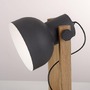 Stolní lampy dekorační - LD 15746-18 CUP 2.0 stolní lampa černá dřevo z akácie nastavitelná výška industriální - JUST LIGHT - foto 8