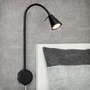 S ramenem - BRI 2082-015 Flexibilní nástěnné svítidlo 45 cm 1xGU10 5W 400lm černá - BRILONER - foto 8