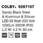 Podélná - NV 9267107 Nástěnné svítidlo COLBY černý hliník a akryl LED 12W 230V 3000K IP20 - NOVA LUCE - foto 8