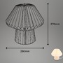 Stolní lampy dekorační - BRILO 7492016 Stolní lampa 27 cm 1x E14 max. 6 W bílé - BRILONER - foto 8