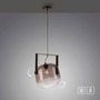 Dekorativní - LD 15757-18 CUP 2.0 závěsné svítidlo černé 1 ramenné dřevo kouřové sklo nastavitelná výška - JUST LIGHT - foto 8