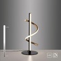 Stolní lampy dekorační - LD 19109-68 EMANDA LED stolní lampa černá mosaz stmívatelné šňůrový stmívač zakřivené 3000K - JUST LIGHT - foto 8