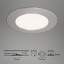 Kruhová - BRI 7284032 3ks sada LED vestavné svítidlo, pr. 12 cm, 8 W, matný nikl (starý kód: BRI 7284-032) - BRILONER - foto 8