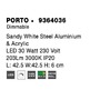 Hranatá - NV 9364036 Stropní svítidlo PORTO bílá ocel hliník a akryl LED 30W 230V 3000K IP20 stmívatelné - NOVA LUCE - foto 8