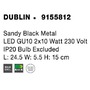 Bodová - NV 9155812 Bodové svítidlo DUBLIN černý kov GU10 2x10W 230V IP20 bez žárovky - NOVA LUCE - foto 8
