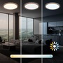 Kruhová - BRILO 7655014 Slim svítidlo LED panel pr.37,5 cm - 22W, 3000lm, dálkový ovladač, stmívatelné, kávová - BRILO - foto 8