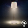 Stolní lampy dekorační - BRILO 7510011 Calida 3 v 1 RGBW stolní lampička bezdrátová IP44, stmívatelné, dotykový vypínač, béžová - BRILO - foto 8