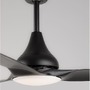 Ventilátory - NV 5267302 Stropní ventilátor se světlem SAMOA tělo z oceli matná černá a sklo 3ABS černé listy LED 18W 3000K - NOVA LUCE - foto 8