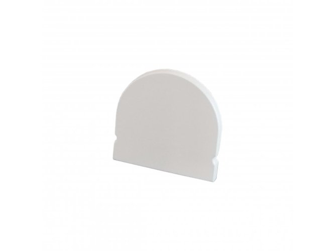 Difuzory a koncovky - Koncovka profilu Surface 8 plná, bílá, půlkulatá - foto 1