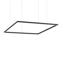Hranatá - LED Závěsné svítidlo Ideal Lux ORACLE SLIM D90 SQUARE, 3000K, 51W, 4100lm, IP20, 85cm