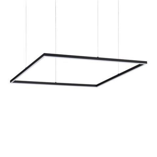 Hranatá - LED Závěsné svítidlo Ideal Lux ORACLE SLIM D90 SQUARE, 3000K, 51W, 4100lm, IP20, 85cm - foto 1