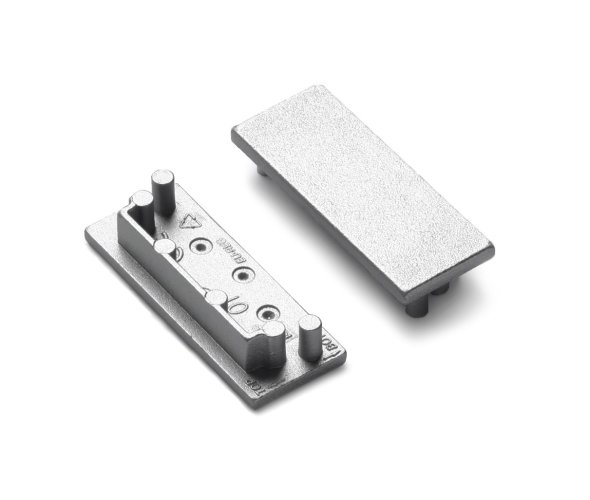 Difuzory a koncovky - Koncovka profilu VARIO30-01, stříbrná - foto 1