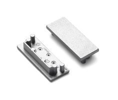 Difuzory a koncovky - Koncovka profilu VARIO30-01, stříbrná