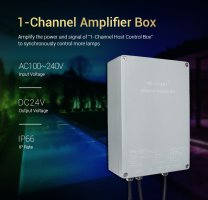 SYS - 1 kanálový zesilovač 200W, 24VDC, 230VAC, max 8.5A, IP66, SYS-PT2, Mi-Light