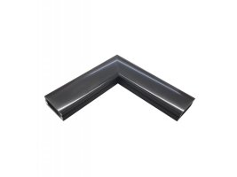 Úchyty, spojky, závěsný materiál - Rohová spojka pro profil Surface 1 s černým difuzorem, černá, LP101B-COR-BLK