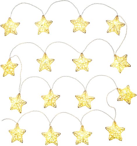 Vánoční řetězy, závěsy a stromky - Přírodní hvězda RXL 249, 16x WW, TM RETLUX, IP20 - foto 1