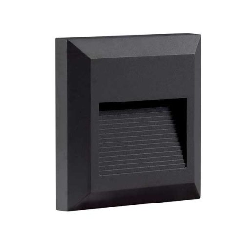 Zapuštěná - LED vestavné bodové svítidlo 2W černé, IP65, čtverec - foto 1