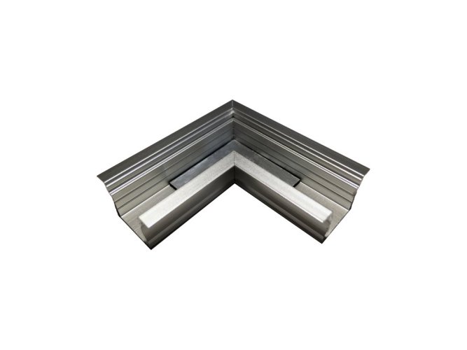 Úchyty, spojky, závěsný materiál - Rohová spojka pro profil RECESSED 2, stříbrná, LP302-COR  - foto 1